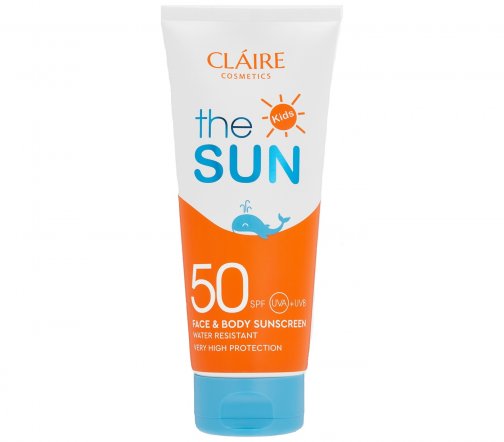 Claire Cosmetics Kids The Sun Крем солнцезащитный водостойкий для лица и тела SPF50 200мл