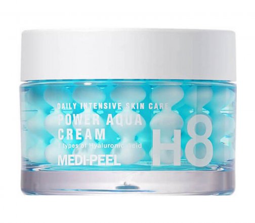 Medi-Peel Power Aqua Cream Крем глубоко увлажняющий для лица с пептидными капсулами 50мл