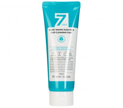May Island 7 Days Secret Baking Soda Pore Deep Cleansing Foam Пенка очищающая для умывания с содой 1
