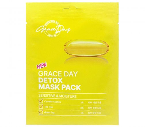 Grace Day Detox Маска тканевая освежающая для лица 27мл