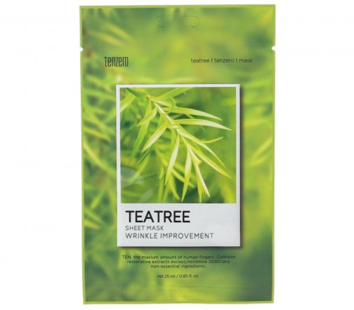 Tenzero Tea Tree Маска тканевая для лица с экстрактом чайного дерева 25мл