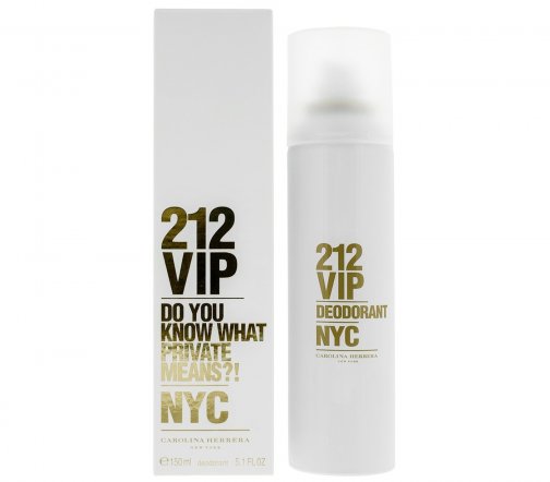 Carolina Herrera 212 VIP Дезодорант-спрей парфюмированный 150мл