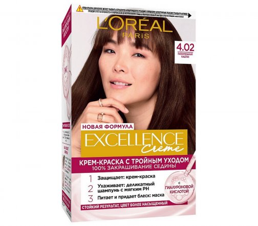 L'Oreal Paris Excellence Краска для волос 4.02 Пленительный каштан