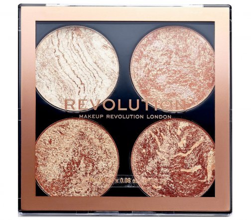 Makeup Revolution Хайлайтер 4в1 Cheek Kit