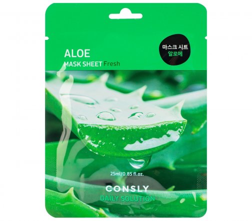 Consly Daily Solution Маска тканевая с экстрактом алоэ 25мл