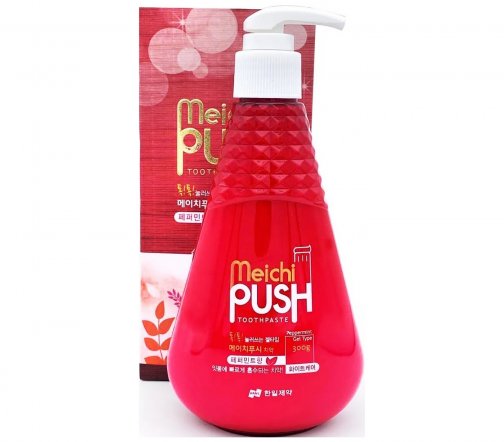 Hanil Паста зубная травяная Meichi Push Peppermint 300г