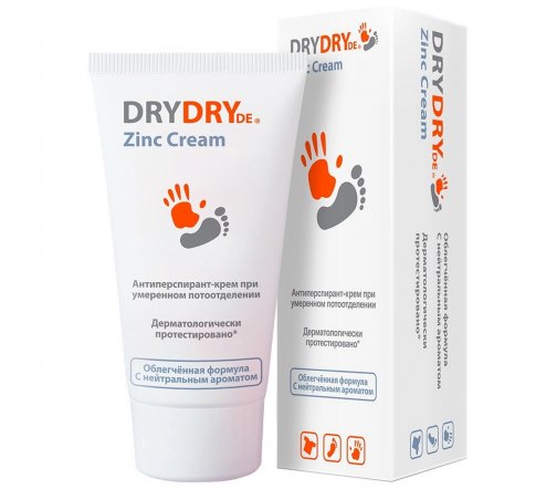 Dry Dry De Zinc Cream (Де Цинк Крем) Антиперспирант-крем при умеренном потоотделении 50мл