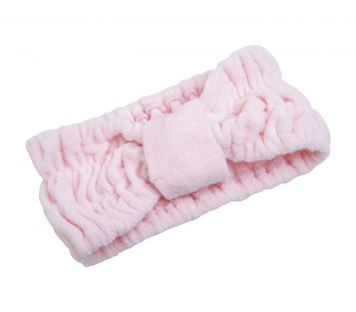 Dewal Beauty Повязка на голову Бантик Розовый