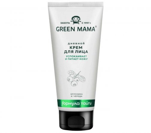 Green Mama Формула Тайги Крем дневной для лица Чистая кожа Брусника и череда 100мл