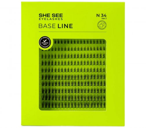 She See Набор накладных ресниц Base Line N34.1 Азия Лайт
