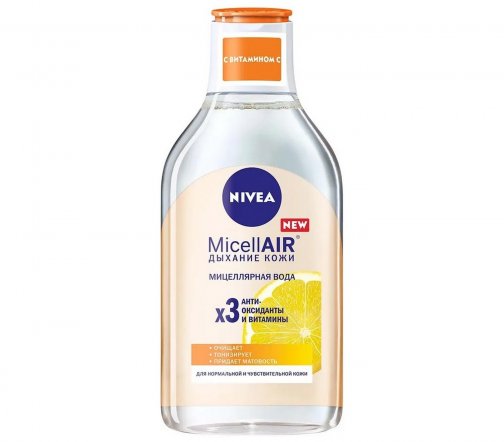 Nivea Вода мицеллярная Дыхание кожи с антиоксидантами и витаминами 400мл