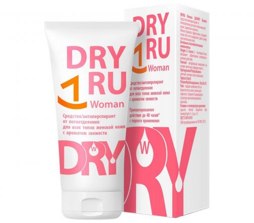 Dry Ru Woman (Ру Вуман) Антиперспирант-крем для всех типов кожи с ароматом свежести 50мл