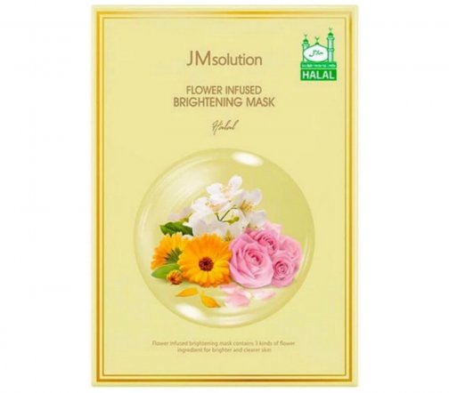 JMSolution Halal Infused Маска тканевая осветляющая для лица с цветочным ароматом 30мл