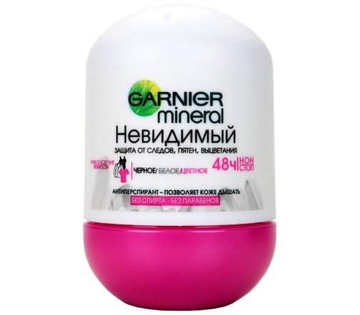 Garnier Body Mineral Дезодорант-ролик Невидимый Черное Белое Цветное 48ч 50мл (8148)