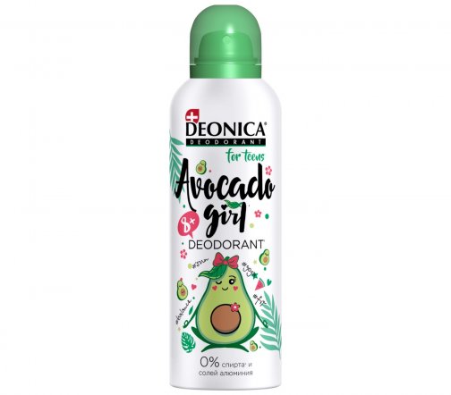 Deonica Дезодорант-спрей детский For Teens Avocado Girl 125мл