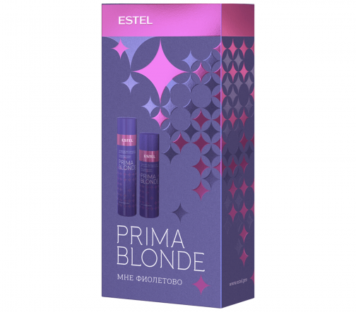 Estel Prima Blonde Набор Мне фиолетово Шампунь 250мл+Бальзам 200мл