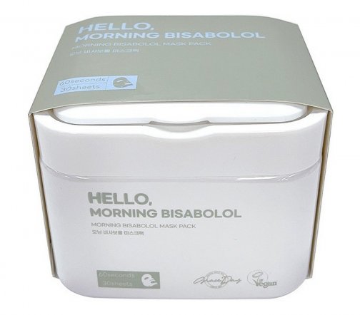 Grace Day Hello Morning Bisabolol  Маска тканевая успокаивающая для лица с бисабололом 30шт