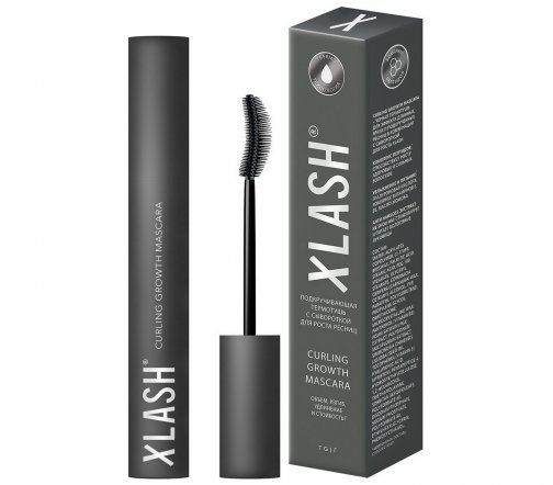 Xlash Термотушь подкручивающая с сывороткой для роста ресниц Curling Growth Mascara 7гр