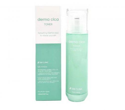 3W Clinic Derma Cica Тонер для лица с экстрактом центеллы азиатской 120мл