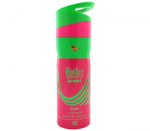 Hot Ice Sport Flex Pour Femme Дезодорант-спрей парфюмированный женский 200мл