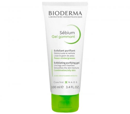 Bioderma Sebium (Себиум) Гель гуммирующий для очищения комбинированной и жирной кожи лица 100мл