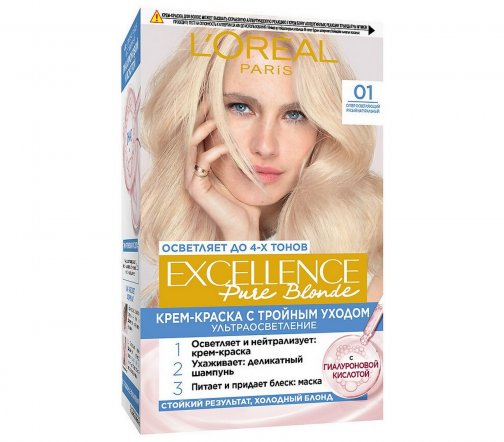 L'Oreal Paris Excellence Краска для волос 01 Суперосветляющий русый натуральный