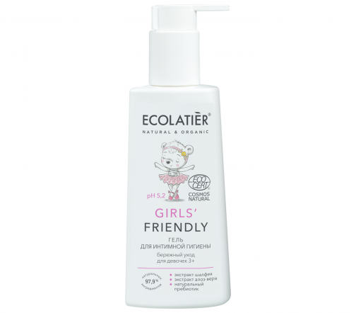 Ecolatier Гель для интимной гигиены Girls' Friendly 3+ бережный уход 150мл