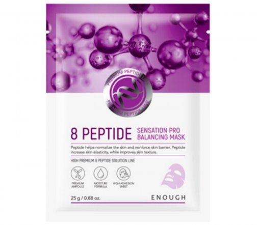 Enough Premium 8 Peptide Маска тканевая для лица с комплексом пептидов 25гр