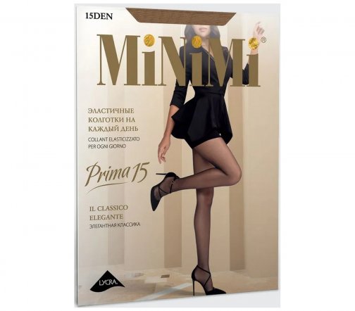 Minimi Колготки Prima 15 den 4-L Черный