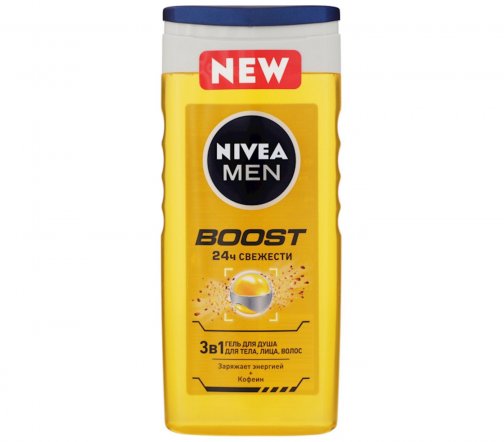 Nivea For Men Гель для душа 3в1 Boost