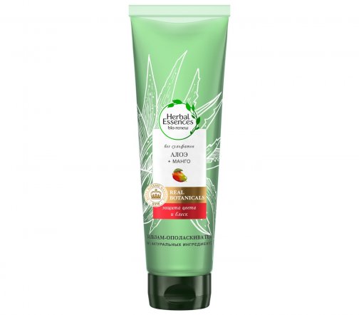 Herbal Essences Бальзам-ополаскиватель бессульфатный питательный Алоэ и Манго 275мл