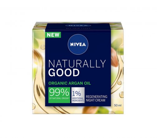 Nivea Naturally Good Крем ночной для лица восстанавливающий 50мл