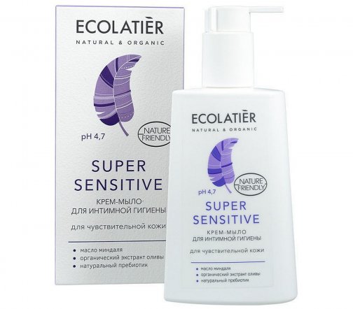 Ecolatier Крем-мыло для интимной гигиены Super Sensitive для чувствительной кожи 250мл