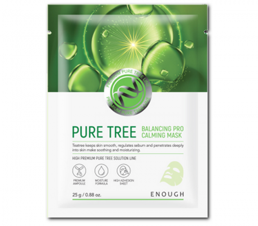 Enough Premium Pure Tree Маска тканевая для лица с экстрактом чайного дерева 25мл