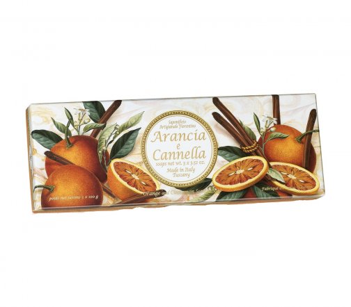 Gourmandise Набор Мыло Arancia e Cannella 3шт*150гр