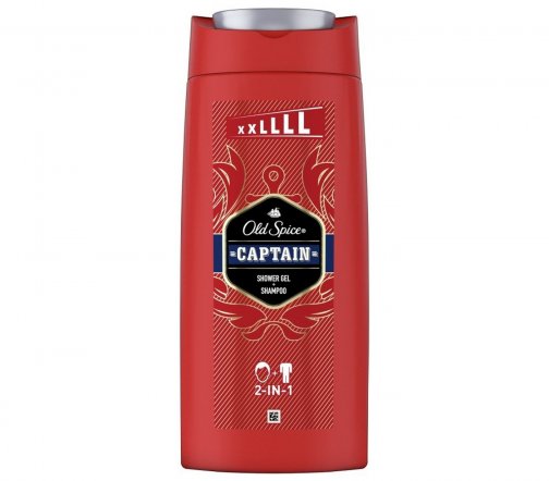 Old Spice Гель для душа+Шампунь 2в1 Captain XXL 675мл