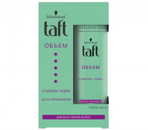 Schwarzkopf Taft Стайлинг-пудра Мгновенный объем Сверхсильная фиксация 10гр