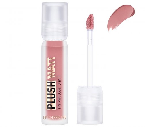 Luxvisage Тинт-мусс 3в1 для губ, щек и век Plush Matt