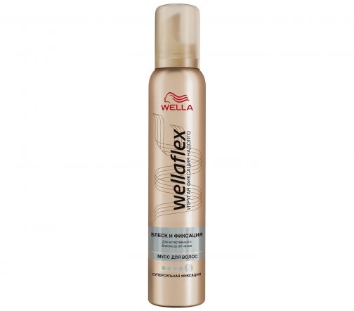 Wella Мусс для волос Блеск и фиксация Суперсильная фиксация 200мл