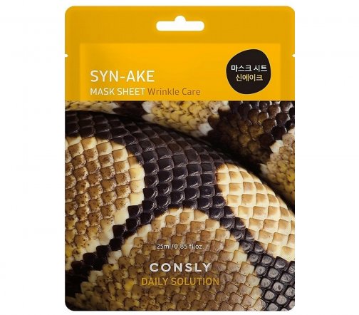 Consly Daily Solution Маска тканевая с пептидом Syn-Ake 25мл