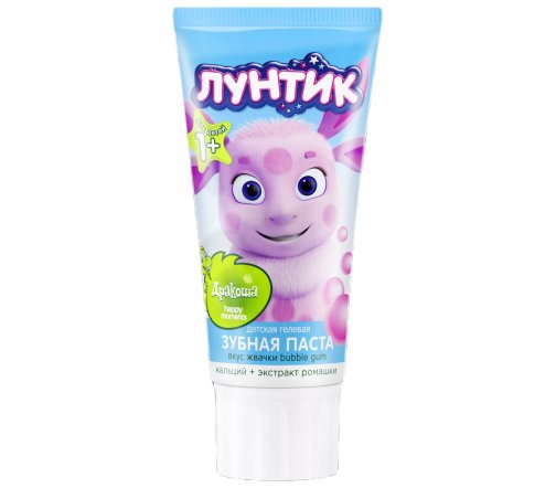 Дракоша Паста зубная гелевая детская Bubble Gum 60мл