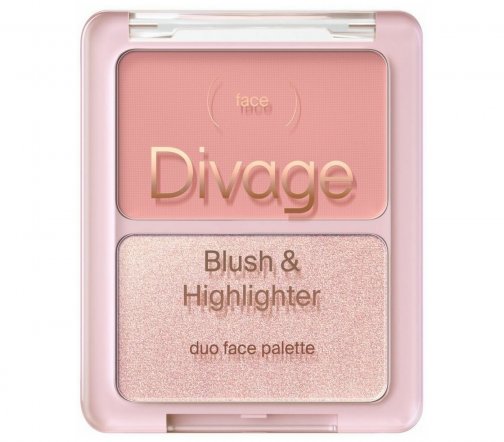 Divage Палетка для лица Blush&Highlighter Duo