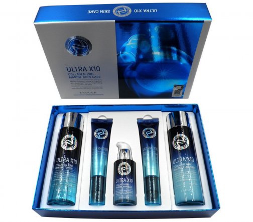 Enough Premium Collagen Ultra X10 Skin Care Набор из 5 средств для лица 130мл+130мл+30мл+30мл+30мл