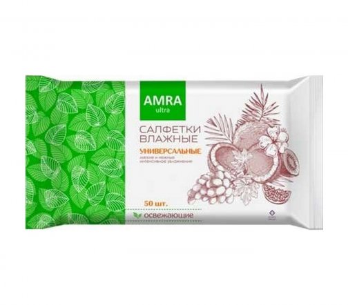 Amra Салфетки влажные освежающие 50шт