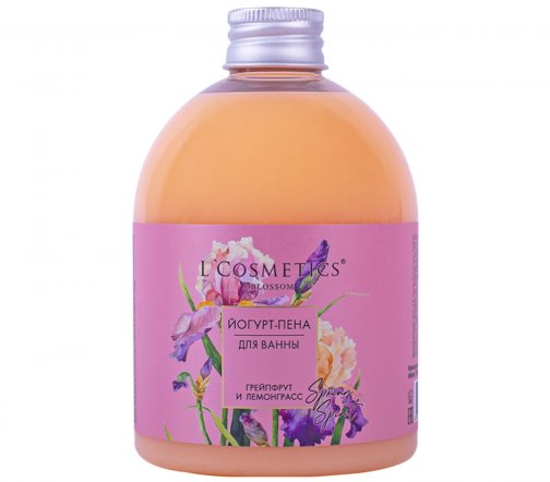 L'Cosmetics Spring Spirit Йогурт-пена для ванны Грейпфрут и лемонграсс 500мл