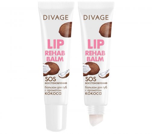 Divage Бальзам Lip Rehab Кокос 12мл