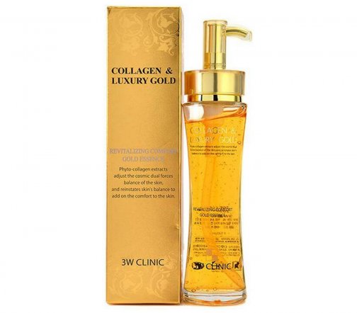 3W Clinic Collagen&Luxury Gold Эссенция восстанавливающая для лица 150мл