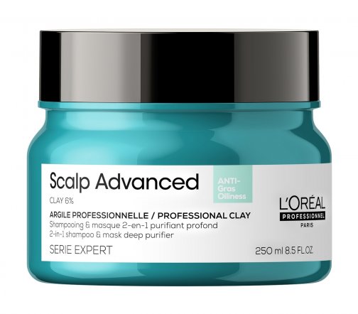 L'oreal Professionnel Scalp Advanced Шампунь-маска 2в1 для кожи головы склонной к жирности 250мл