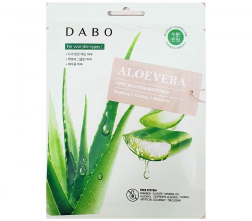 Dabo First Solution Маска тканевая для лица с экстрактом алое вера 23гр