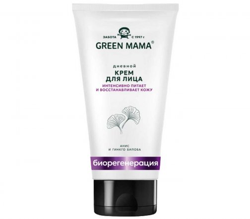 Green Mama Биорегенерация Крем дневной для лица Биорегенерация Анис и гинкго билоба 100мл